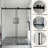 60 In. W X 76 In. H Single Sliding Shower Door-116650971