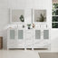  72" Double Bathroom Vanity Set with Mirror-27042724