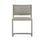 Ames Upholstered Side Chair in Glazed Silver