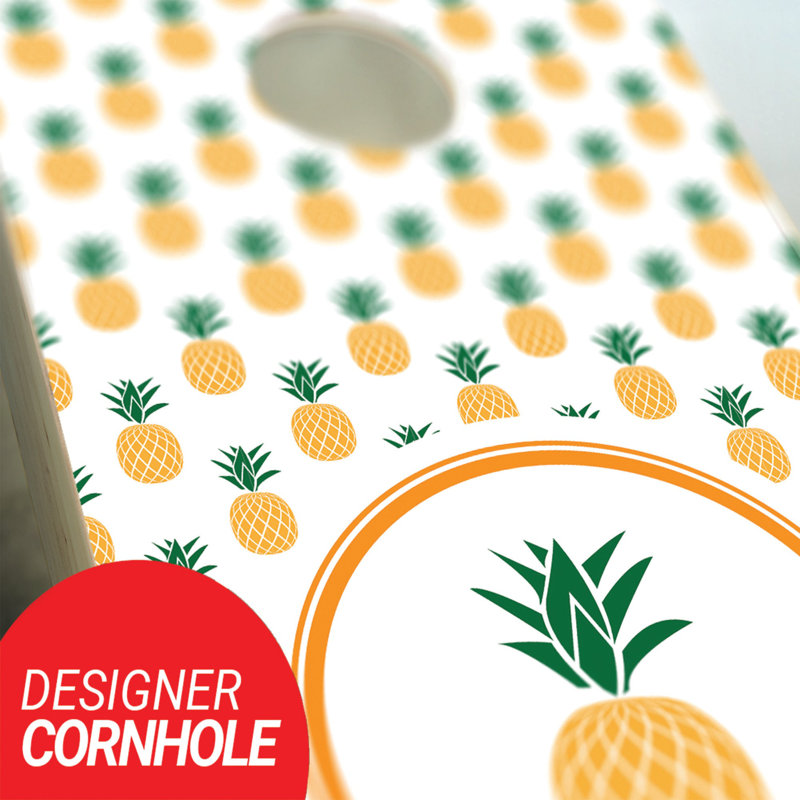 2' X 3' Pineapple Tailgate Size Cornhole Set