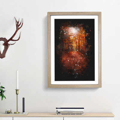 Autumn Forest Pathway - Framed Print