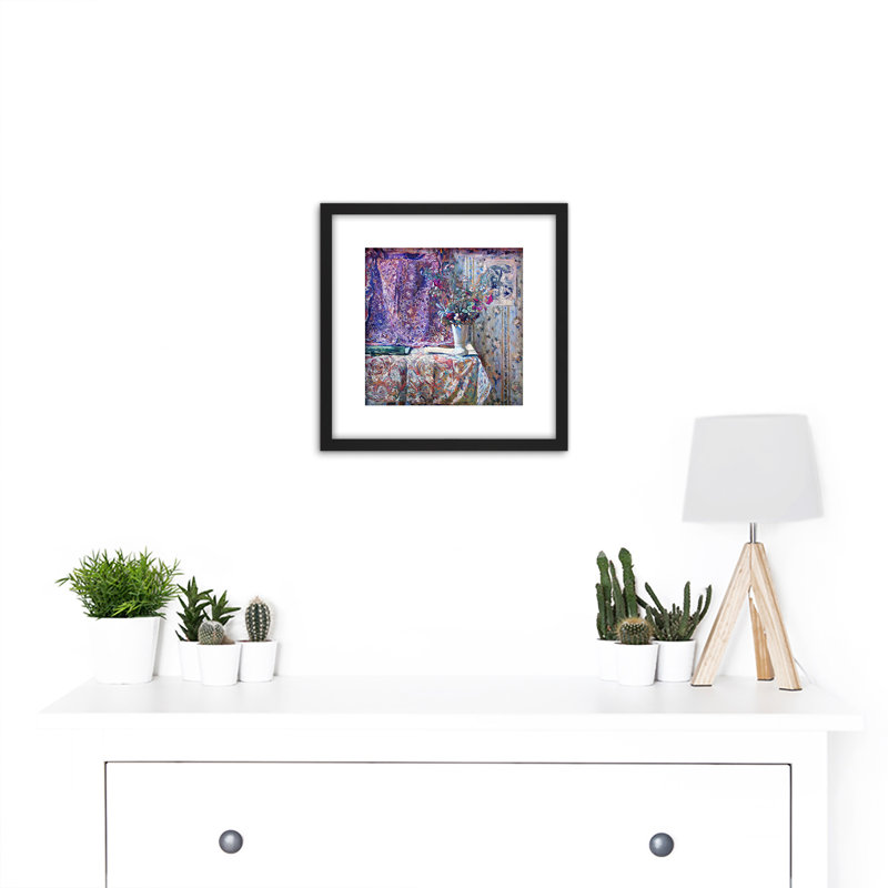 Vuillard Flowers Vase Table Symbolist by Edouard Vuillard - Single Picture Frame Painting