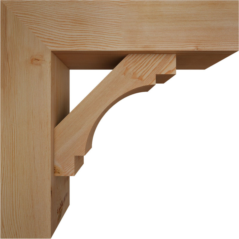 Support Merced Block avec support décalé, 26 x 26, Sapin Douglas de l 7 1/2 (lisse)