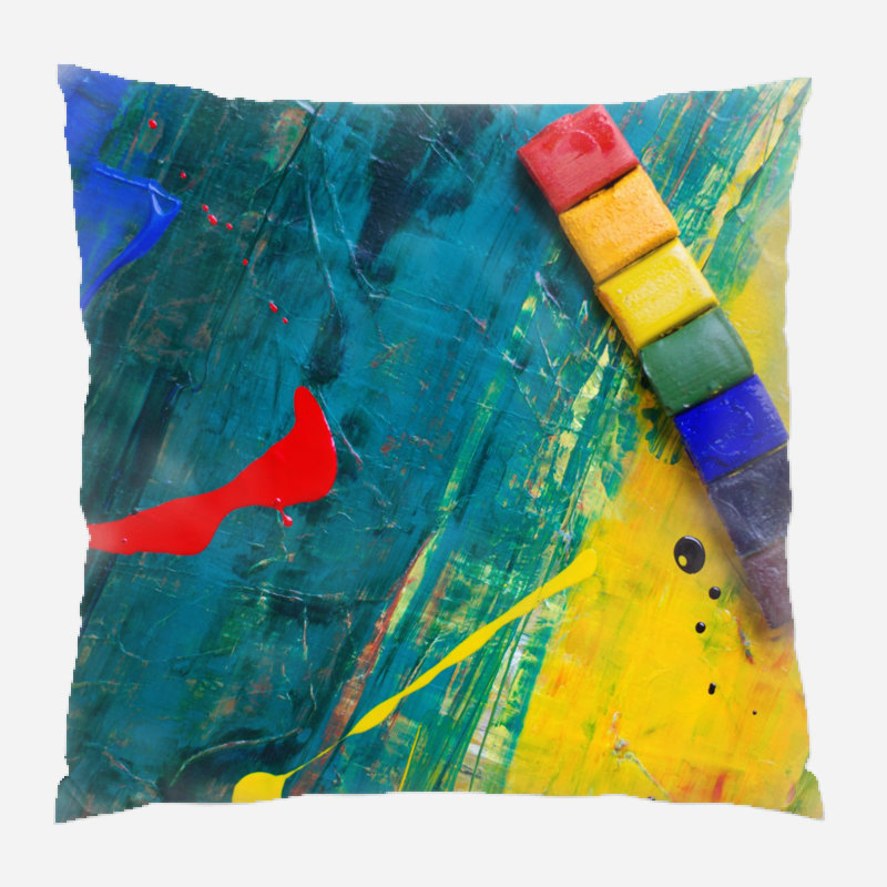 Coussin décoratif Weyauwega, Microsuède, Intérieur