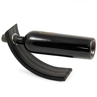 Glasscock Solid Wood Tabletop Wine Bottle Rack