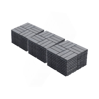 30 carreaux de terrasse à emboîtement