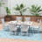 Laguna 6 - Person Patio Dining Set Rectangular Table-84303603