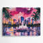 Art mural en métal rose «Cities Orlando» FL-2064681158
