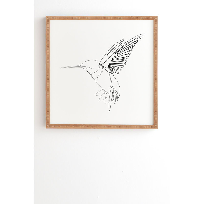 Humming », impression, H 12 po x l 12 po x P 2 po, Armature en bambou