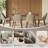 Modern Upholstered Dining Chairs with Solid Wood Legs-1416518710