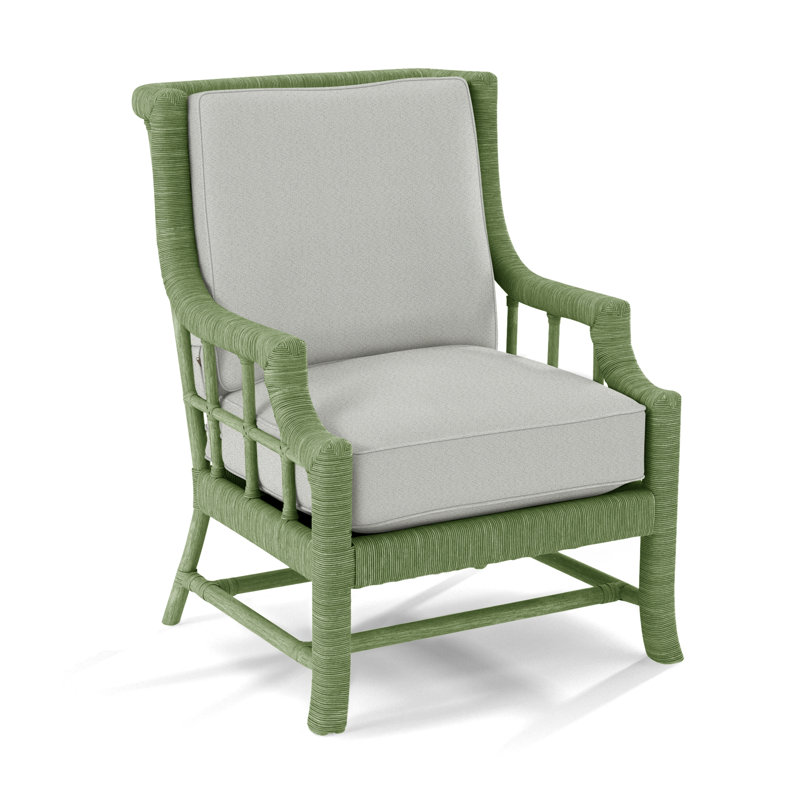 Fauteuil Lafayette, Céleri, Tissu vert performance 0851-54