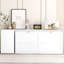 Grand lit escamotable avec bureau rotatif, blanc-1818183095