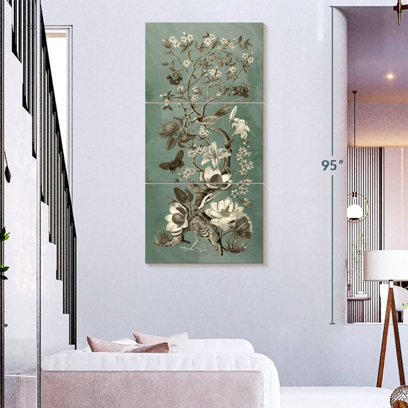 Chinoiserie Patina II, H 75 po x l 36 po