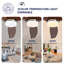 Ventilateur de plafond moderne chaud 52 pouces avec lumières - 3 lumières DEL à intensité variable, 3 pales en bois massif, télécommande, moteur à courant continu réversible