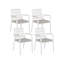 Elyria 4 - Person Patio Dining Set Round Table with Cushions Included-1110823187