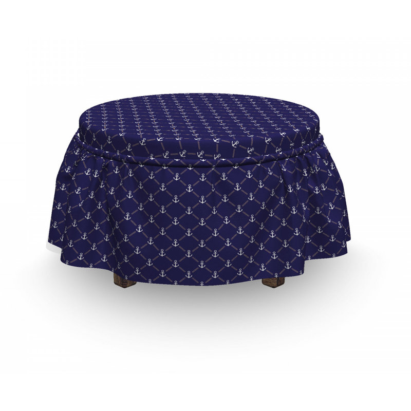 Box Cushion Ottoman Slipcover