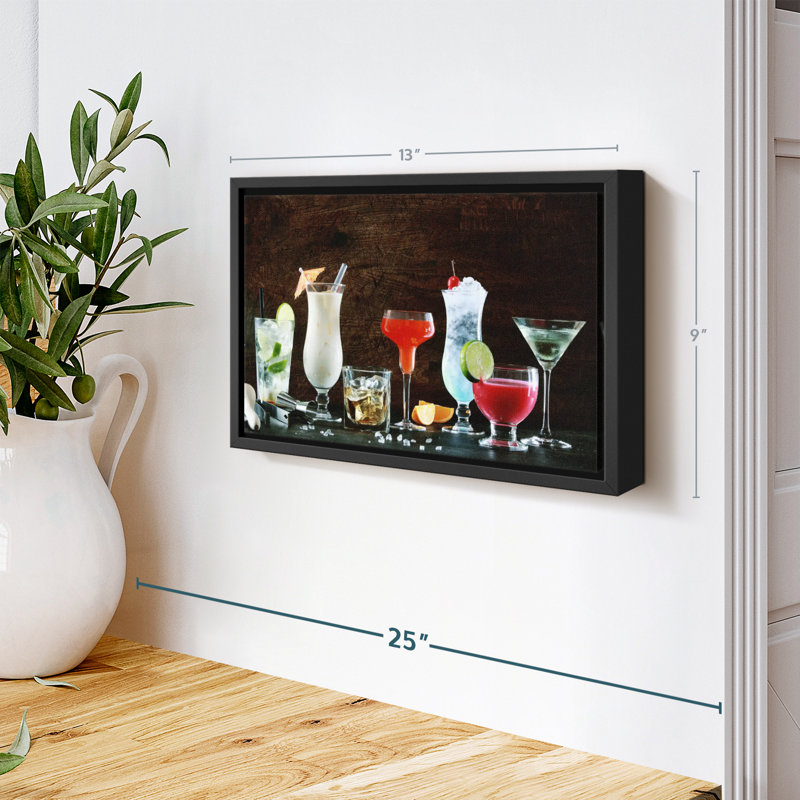 " Cocktail Spread Canvas Print ", 9" H x 13" W
