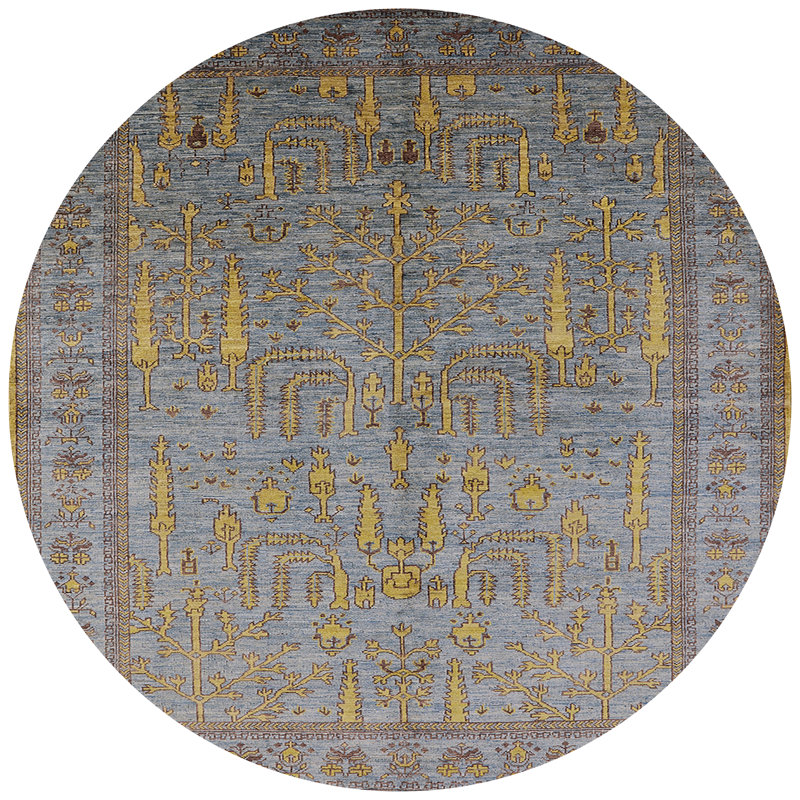Grasonville Oriental Indoor Rug, Round 6'