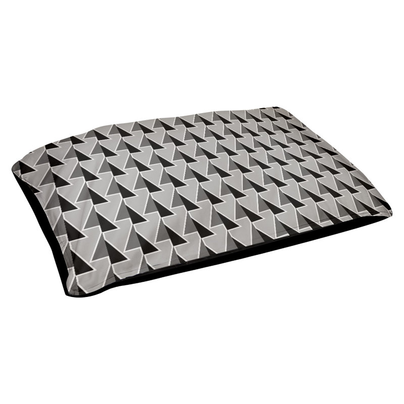 Coussin pour chien Chen, Gris anthracite, Petit (l 28 po x P 18 po x H 6 po)