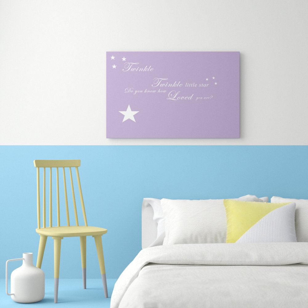 East Urban Home Nursery Quote 'Twinkle Twinkle Little Star 1' Textual ...