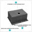 Évier de cuisine 28 po x 22 po x 10 po à cuve simple encastrable en acier inoxydable de calibre 16 28 po