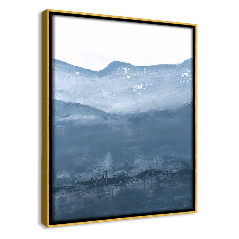 «Roni Into the Blue Horizon 1» par Filippo Ioco, reproduction sur toile flottante, H 11,5 po x l 9,5 po, Doré