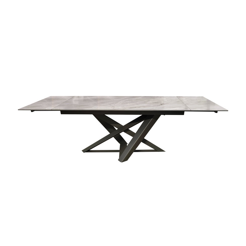 Blyock Extendable Metal Base Dining Table