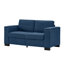 Causeuse de salon 67,7 po en tissu de style moderne, canapé à accoudoirs carrés avec porte-gobelet, canapé de rangement, revêtement en polyester bleu.-694007968