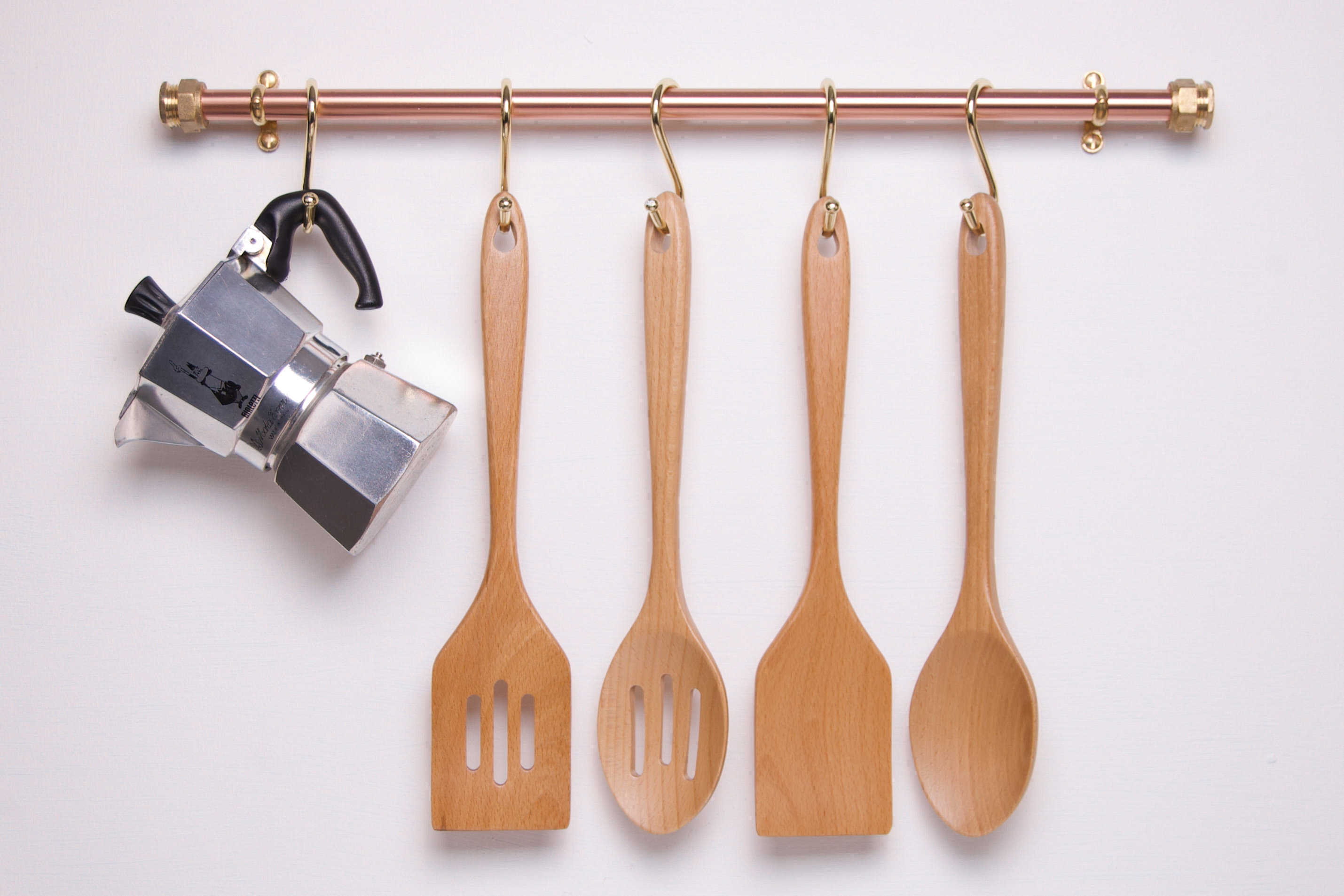 Copper & Brass Utensil Rail
