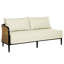 Havana 57" Wide Outdoor Loveseat with Cushions-69958847-63361412-62363212