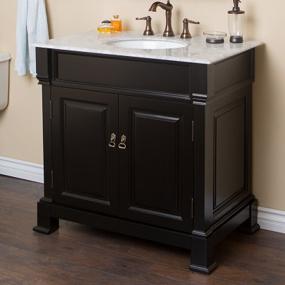 Ensemble de meuble-lavabo simple 36 po Lozada, Espresso