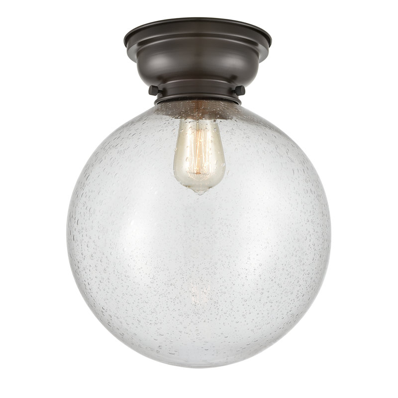 Plafonnier encastré 1 lampe 12 po Alstrom, Bronze huilé, Grainé, Ampoule non incluse