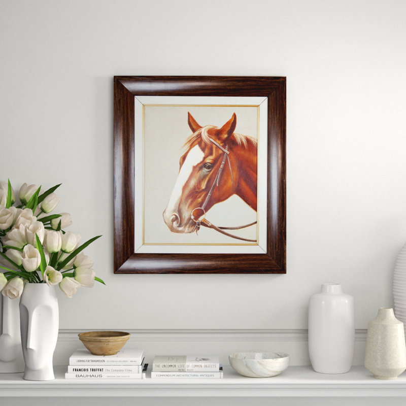Stallion In Saddle Print