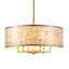 Lustre cylindrique 24 lumières 6 pouces Capiz-382826765