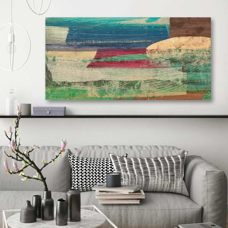 “Abstract: Early Morning On The Enchanted Lagoon” By Leonardo Bacci, 50cm H x 100cm W x 4cm D