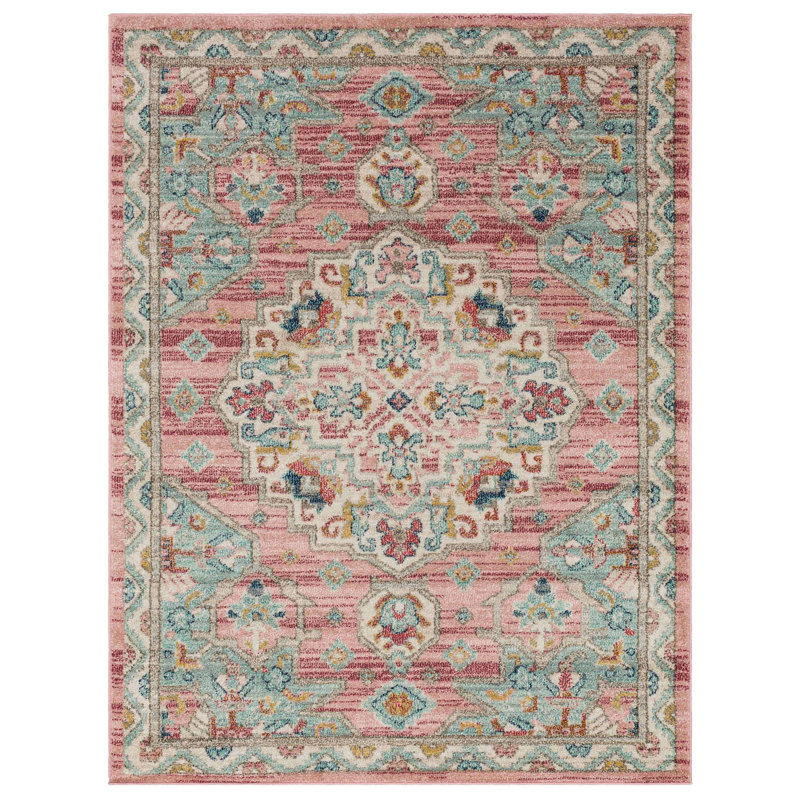 Camoren Persian Medallion Area Rug, Rectangle 1'11" x 3'