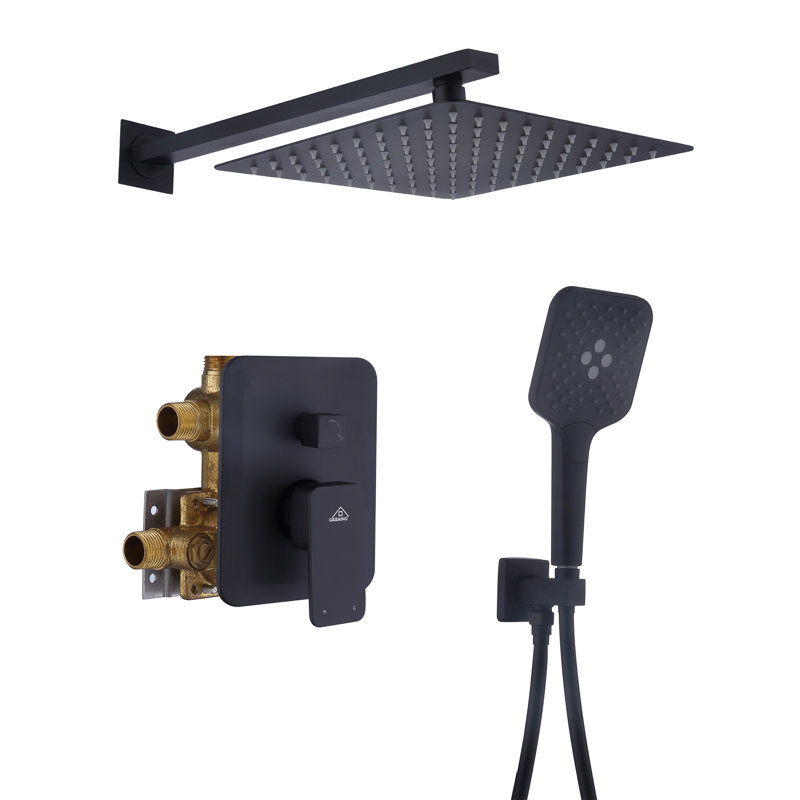 All-In-One Kit with Rough in-Valve, Matte Black