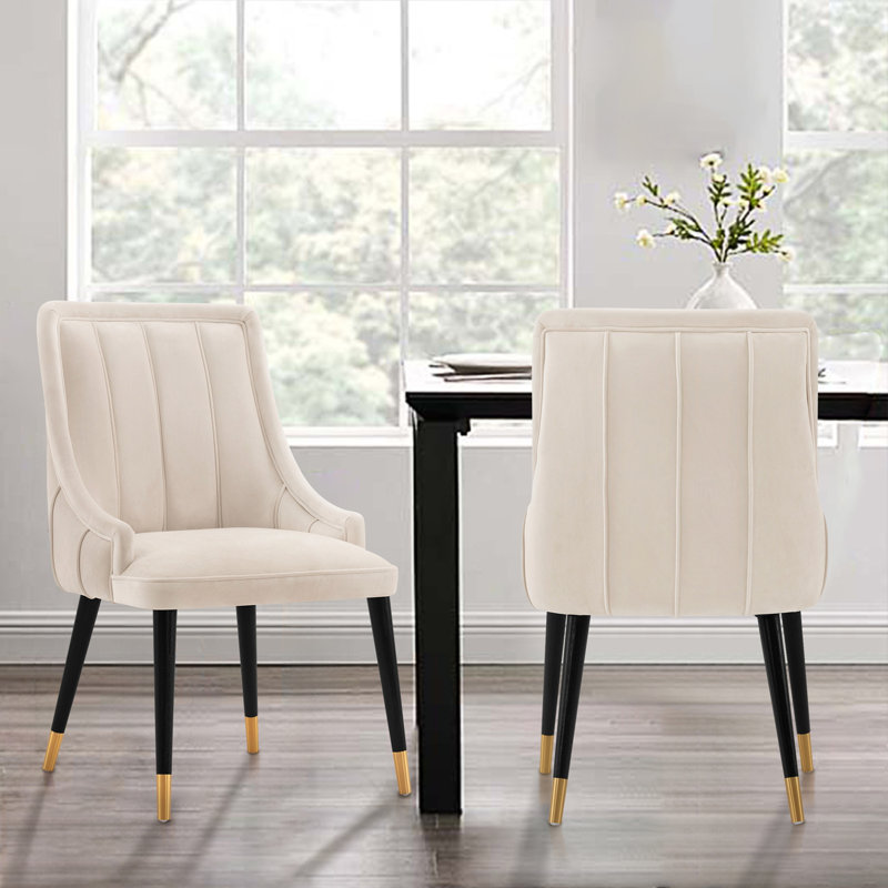 Chaise de salle à manger crème