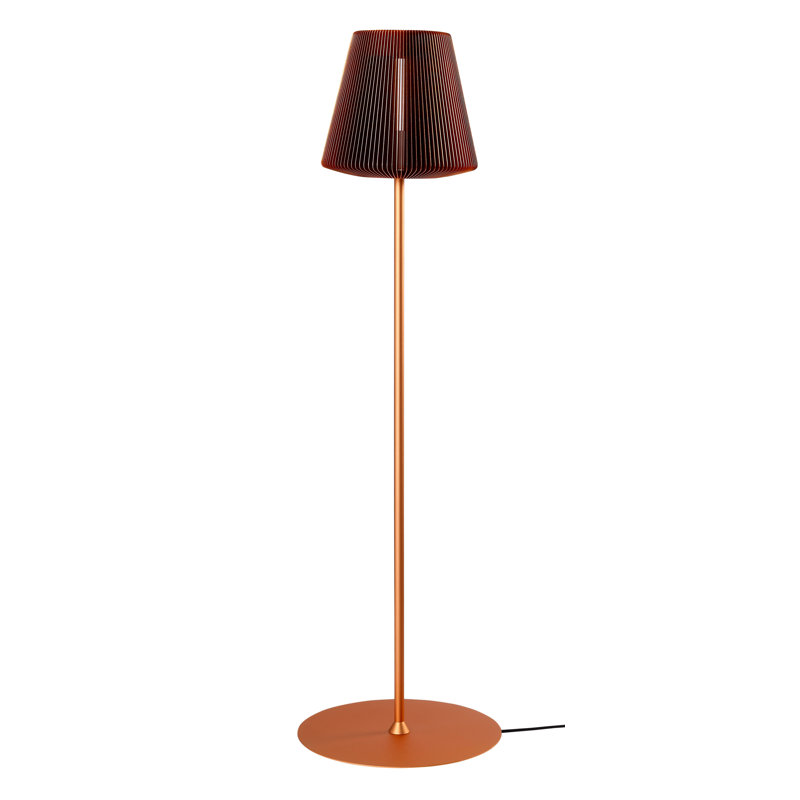 Lampe sur pied Bramah - or pâle, Cuivre, Cuivre foncé