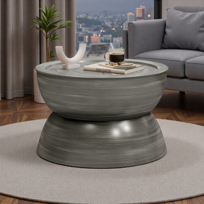 METAL HAMMERED COFFEE TABLE