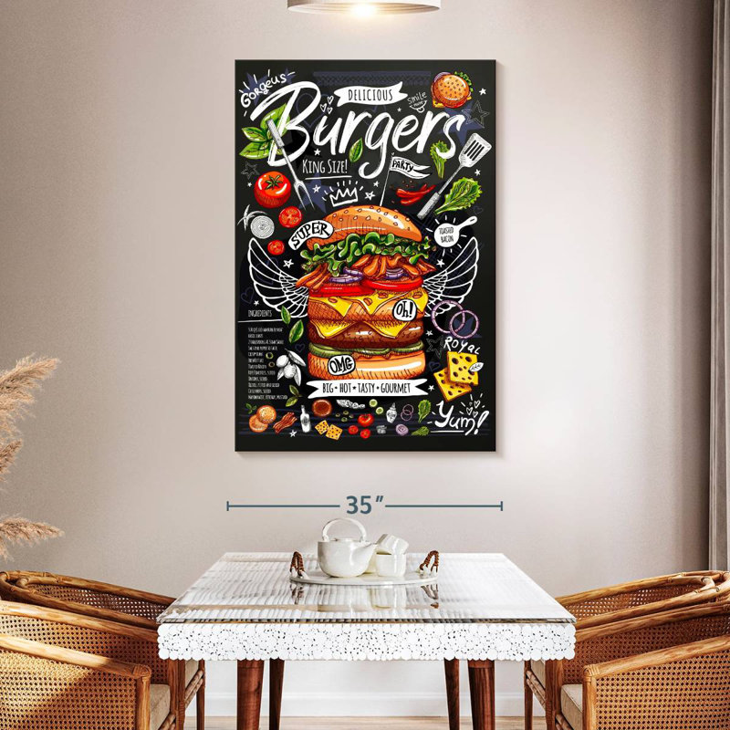 Yarlin King Size Burger, 51" H x 34" W