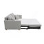 Canapé-lit modulaire en chenille avec rangement et 2 coussins décoratifs