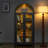 Glass Doors Bookcase Storage With LED-964409124