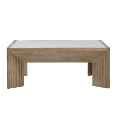 Cleo 46" Glass Coffee Table