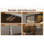 160CM High Display Stand With 3-Colour Led Lighting & Mirrored Back - 4-Tier Glass Showcase-1364701891