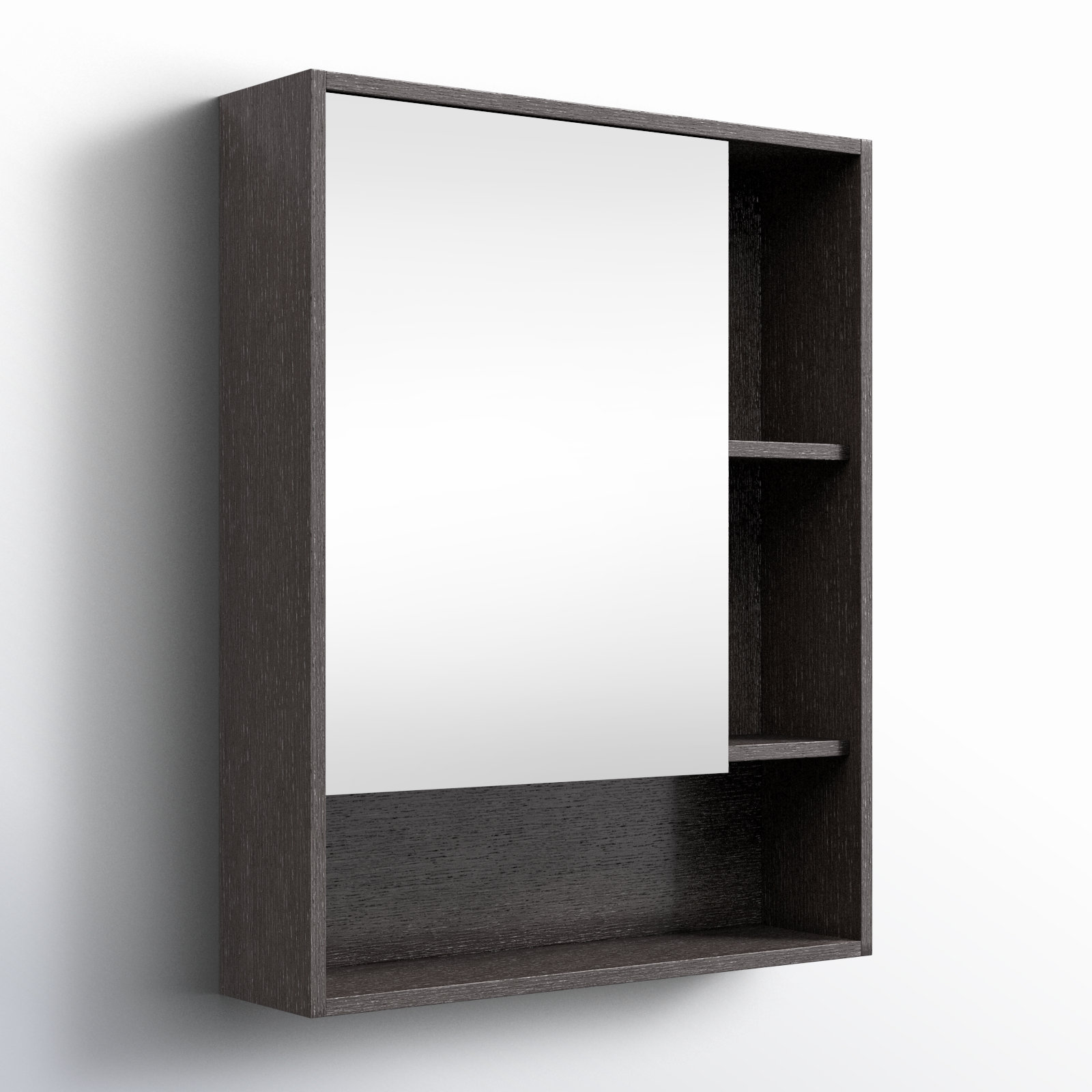 Jensen Surface Medicine Cabinet, Black, Left