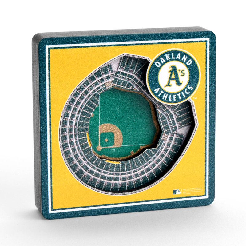 YouTheFan Wood Magnetic & Lettering, MLB Oakland Athletics