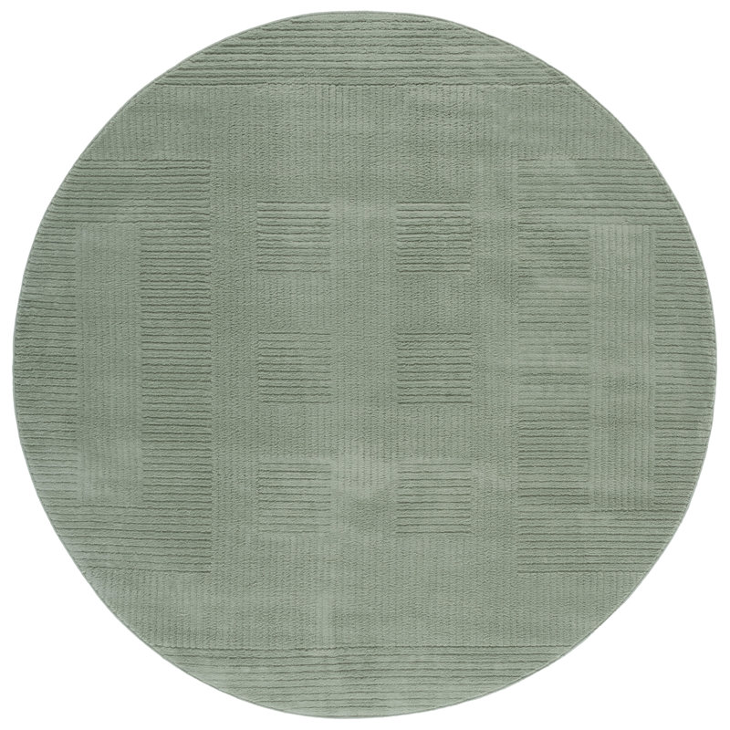 Tapis vert Selena 686, Rond 6 pi 7 po
