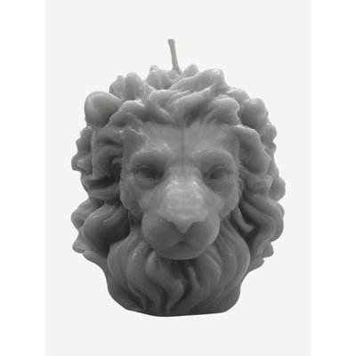  Signature Lion Head Candle – 1 lb - Grey