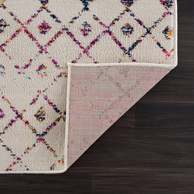 Tapis beige Dounia, Rectangle 7 pi 10 po x 10 pi
